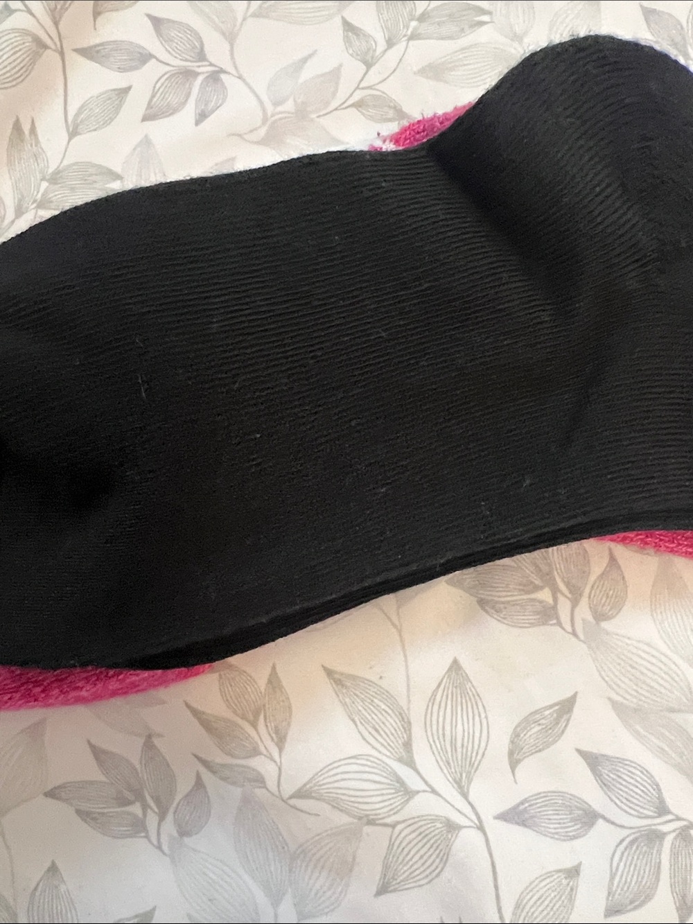 PINK vs Pink & Black Crew Socks - Pack of 2 - Picture 7 of 12